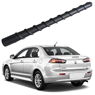 Imagem de Antena de borracha espiral flexível de 17 cm para Mitsubishi Lancer (2008-2017), à prova de lavagem de carro – Substituição interna de mastro de antena de bobina de cobre
