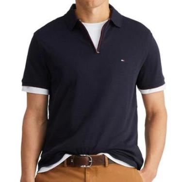 Imagem de Camisa Polo Tommy Hilfiger Cotton Modal Zip-Masculino