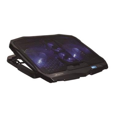 Imagem de Base Notebook C3Tech  NBC-100BK 17,3" 2xUSB 2.0 4Leds Azul C/Regulagem altura Preto