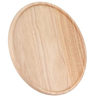 Imagem de Bandeja de Servir de Madeira Sem Pintura, Prato de Pizza, Talheres, Casa, Restaurante, Prato de Servir, Resistente Ao Calor