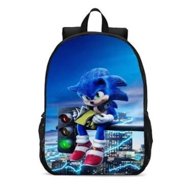 Imagem de MOCHILA ESCOLA INFANTIL JUVENIL ANIME SONIC-Unissex