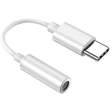 Imagem de Adaptador Para Fone de Ouvido USB C Conector P2 P3 3.5mm Chip DAC Integrado Universal Celular Smartphone