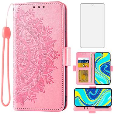 Imagem de Asuwish Capa carteira compatível com Xiaomi Redmi Note 9 Pro/Note 9s/Note9 Pro Max/Poco M2 Pro, protetor de tela de vidro temperado, alça de pulso, capa de celular para Redme Note9S Note9Pro 4G ouro