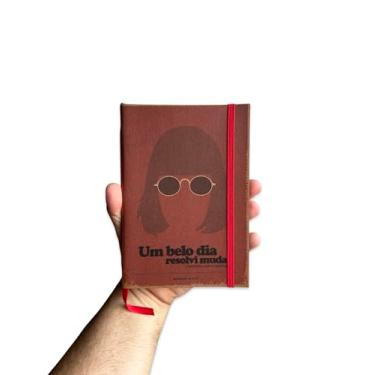 Imagem de Sketchbook Caderno Rita Lee Um Belo Dia Resolvi Mudar com Elástico e Marca Página Aquarela (Branco 80 Páginas, G (14x20cm))