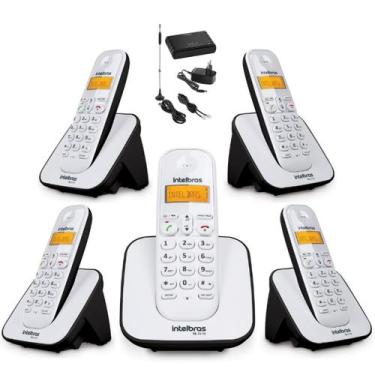 Imagem de Telefone Sem Fio e 4 Ramal Intelbras Entrada Chip Celular 3G
