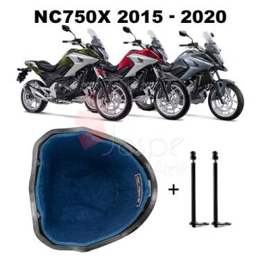 Imagem de Forração Honda NC 750X 2015 Forro Acessório Azul + 2 Antena - Jaspe At