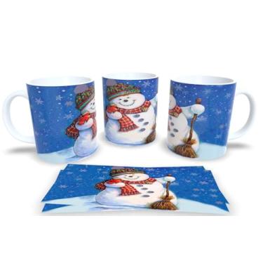 Imagem de Canecas de Porcelana Branca Personalizadas Natal 6 (Mod.107)