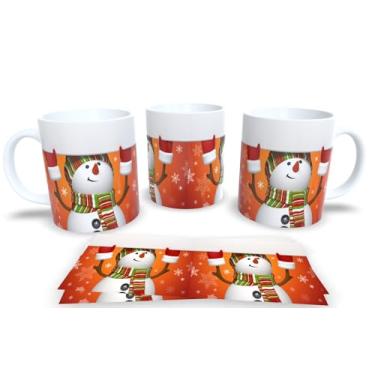 Imagem de Canecas de Porcelana Branca Personalizadas Natal 7 (Mod.133)