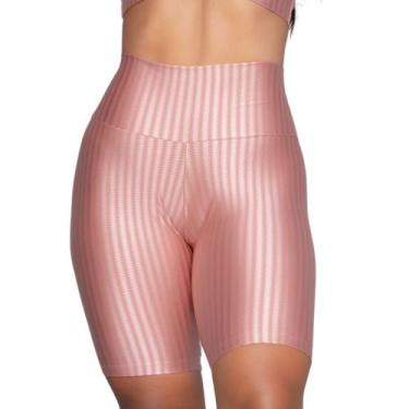 Imagem de Bermuda New Zig Fitness Vekyo Modas Feminina Ciclista 3D Ikat Roupa de