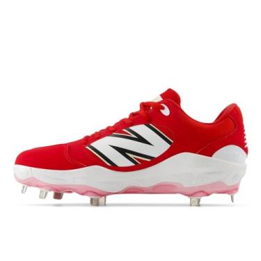 Imagem de New Balance Fresh Foam X 3000 V7 Tênis de beisebol masculino, Equipe vermelho/branco, 47