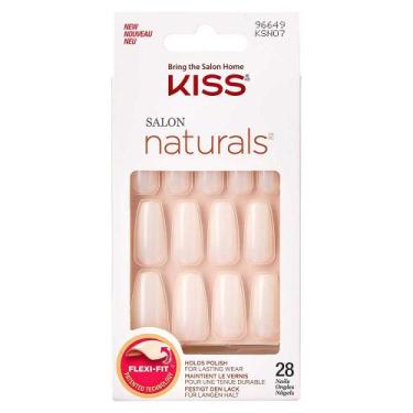 Imagem de Unha Postiça Kiss NY - Natural Longo, 28 Un