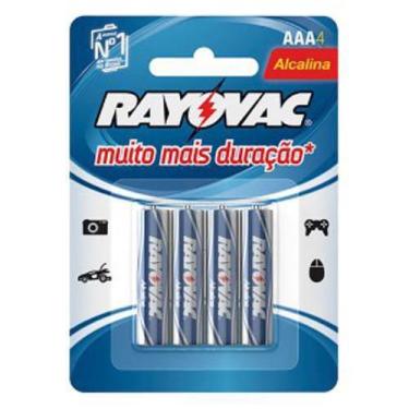 Imagem de Pilha Rayovac Lr3 Alcalina Aaa Palito 1.5V Com 4 Un