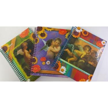 Imagem de Caderno 1/4 espiral Anjinhos com 100 folhas - Lipast