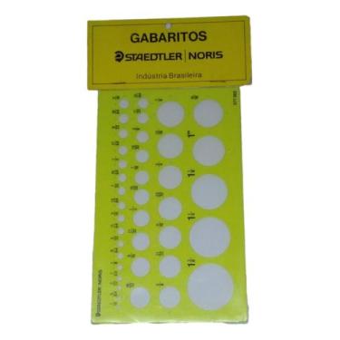 Imagem de Gabarito Staedtler Desenho Círculos Em Polegadas Trident