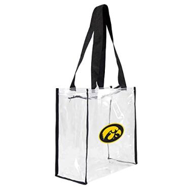 Imagem de Bolsa NCAA Iowa Hawkeyes Square Stadium, 11,5 x 14 cm x 29 cm, transparente