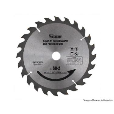 Imagem de Serra Circ P/Mad 7.1/4equotX24Dx Furo 20Mm Sb-2 Blister - WESTERN