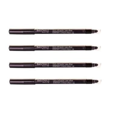 Imagem de Kit 4 Lápis Olhos Super Preto Prova D'água 1,4gr - Ramona Make Up