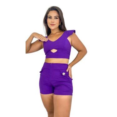 Imagem de Conjunto linho déborah - USEBKBRAND, M, Roxo