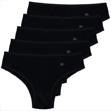 Imagem de Kit 5 Tangão Cotton Penteado Feminina Estilo Atacado - Básica Linda, P