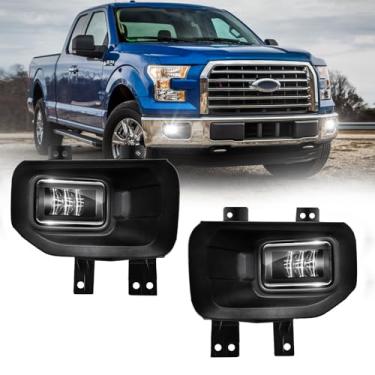 Imagem de Conjunto de farol de neblina de LED OKISWA adequado para Ford F150 2015-2017, conjunto de lâmpadas de para-choque de faróis de neblina, lado do passageiro e do motorista, lâmpadas de neblina de LED, à