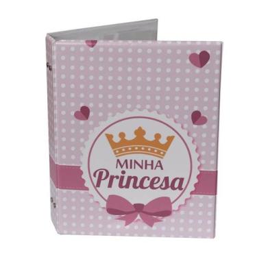 Imagem de Álbum fotográfico para 120 fotos 20x25 MINHA PRINCESA bebê infantil Ro