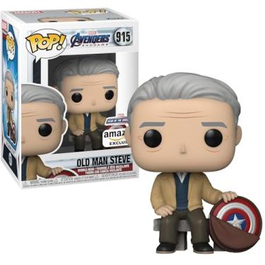 Imagem de Funko POP Marvel: Year of The Shield - Old Man Steve, Multicolor [Amazon Exclusive],55481