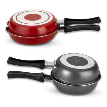 Imagem de Frigideira Dupla Hamburgueira Omeleteira Antiaderente Enjoy Alegrete 1