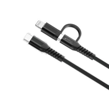 Imagem de Cabo iTrend USB-C para USB-C com Adaptador Lightning Preto iT-CBC2-1