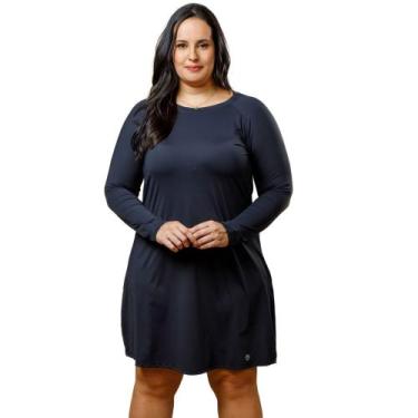 Imagem de Vestido Saída de Praia Proteção Solar Manga Longa Moda Praia Evangélic