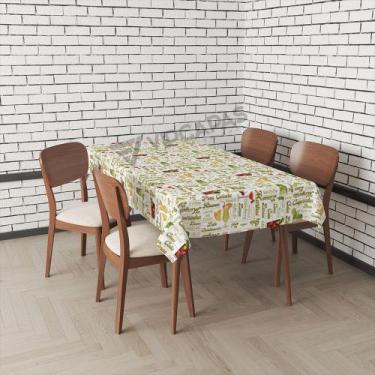 Imagem de Toalha De Mesa Retangular Impermeavel Termica Estampada 2,50 x 1,40 m 