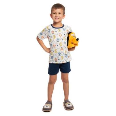 Imagem de Pijama Robôzinho - VD Kids, Branco, 06