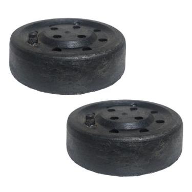 Imagem de Kit 2 Sapatas Para Elevador de Carros 115X35mm Borracha Maciça Borrach