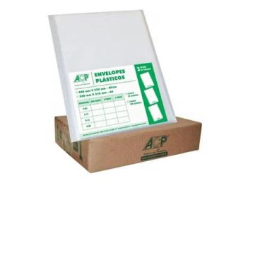 Imagem de Envelope Plastico Oficio 2 Furos 0.20 Acp Pacte C/100