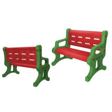 Imagem de Banco Pequeno 2 Lugares Decorativo-Banquinho Infantil de Jardim-Parque