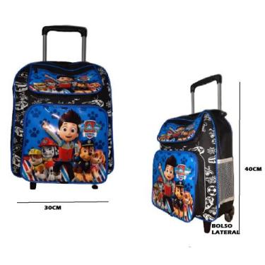 Imagem de Mochila Para Meninos Tamanho Grande Bolso P/ Lápis Garrafa Diversos Pe