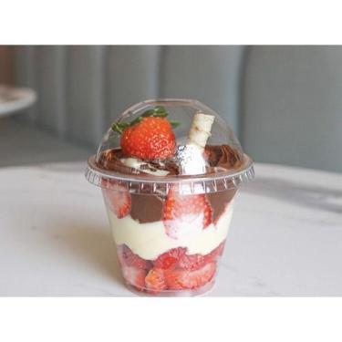 Imagem de Copo Bolha Plastico C/ Tampa Bolha 250ml G677 - 50 Unidades - Galvanot