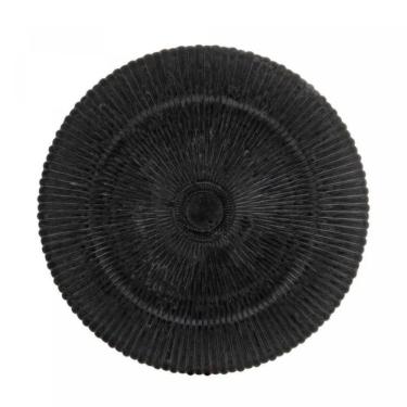 Imagem de Sousplat Onix Preto de Plástico 33cm 1306 Lyor