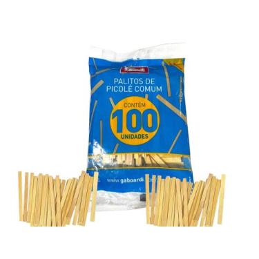 Imagem de 4000 Palito Picolé Sorvete Artesanato Escolar Ponta reta - Genérica