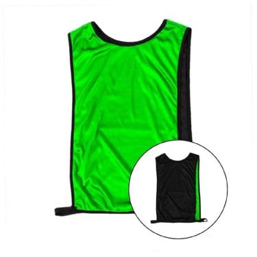 Imagem de Colete Esportivo Dero Sports Dupla Face Tamanho Único 10 Peças Preto/Verde-Unissex