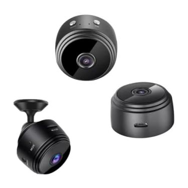 Imagem de Câmera A9 Mini HD Sensor De Presença WI FI 110v Grava Em Cartão de Memória Com Suporte Para Encaixe