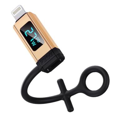 Imagem de pzoz Adaptador Usb C Para Lightning Com Display Led, Adaptador De Carregamento Rápido Pd Tipo C De 27 W Para Telefone 14/13/12/11/Xs/Xr/Se/Airpods, Compatível Com Cabo Carregador Macbook, Suporta Tr