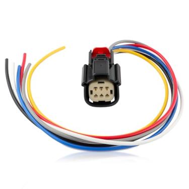 Imagem de AUTOKAY Conector de câmera de porta traseira de 30 cm Pigtail serve para Chevrolet Silverado para GMC Sierra 2014-2015