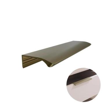 Imagem de Puxador Aluminio Luna Champanhe Claro 150mm Rometal, Luna, Alumínio, C