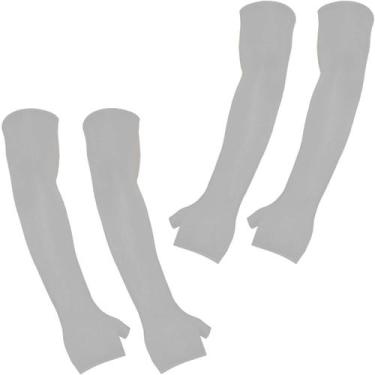 Imagem de Kit 2 pares de manguitos com proteção UV50+ com dedo (par) - EX311, Br