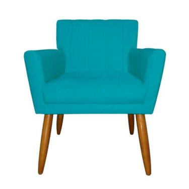 Imagem de Poltrona Elegante Cecília em Suede Recepção Escritório - Fina Mobília,