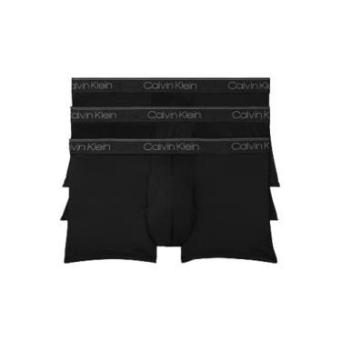 Imagem de Bolsa Calvin Klein masculina Micro Stretch, pacote com 3 unidades, cintura baixa, preta L