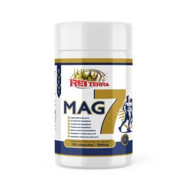 Imagem de Magnesio 7 em 1 500mg 120cps Quelato Taurato Dimalato - Magnésio 7 em 