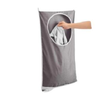 Imagem de Saco para roupa suja com gancho adesivo organização da casa - SAZ COME