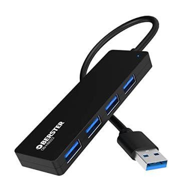 Imagem de Hub USB 4 em 1 hub USB 3.0 ultrafino adaptador USB divisor divisor USB 3.0 Hub com 4 portas USB 3.0 divisor USB para MacBook, MacBook Pro/Air, Mac Mini, iMac MacPro, Windows Laptops Surface Pro, XPS