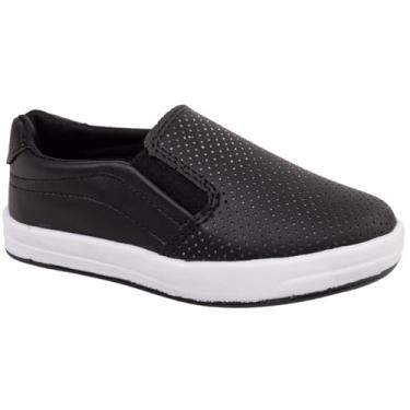 Imagem de Sapatenis Masculino Infantil Sapato Infantil Menino Slip On Preto, Marinho, Marrom claro/escuro (Preto, BR, Criança de 4 a 8 anos, Numérico, 27)